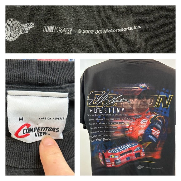 2002 Y2K Jeff Gordon Graphics Tee T Shirt Short Sleeve / Men’s S/M * - Picture 4 of 4